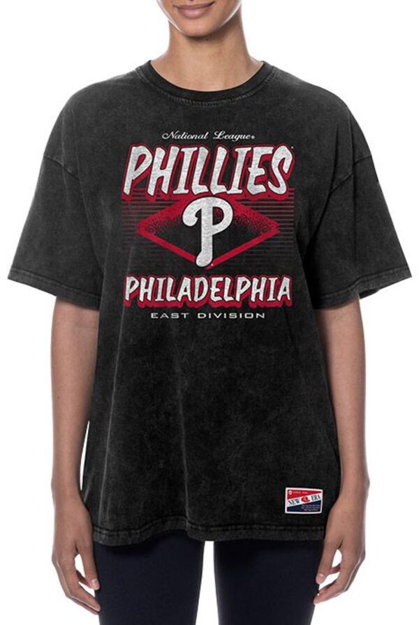 ニューエラ レディース トップス Tシャツ New Era Women's Philadelphia Phillies Black Throwback T-Shirt NoColor ブラック|ReVida 店