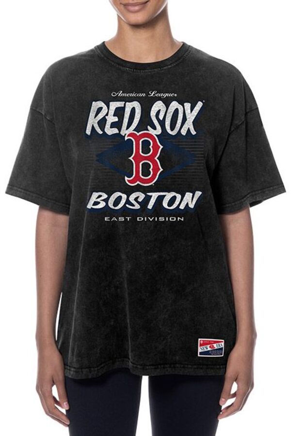 ニューエラ レディース トップス Tシャツ New Era Women's Boston Red Sox Black Throwback T-Shirt NoColor ブラック|ReVida 店