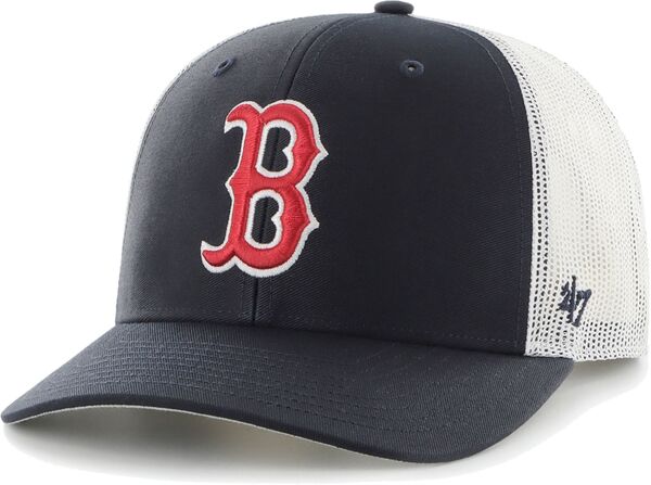 フォーティーセブン メンズ アクセサリー 帽子 '47 Men's Boston Red Sox Navy Adjustable Trucker Hat NoColor ネイビー｜ReVida 店