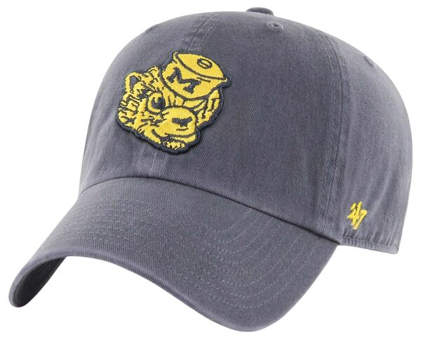 フォーティーセブン メンズ アクセサリー 帽子 ヴィンテージ '47 Men's Michigan Wolverines Blue Vintage Clean Up Adjustable Hat NoColor ブルー｜ReVida 店