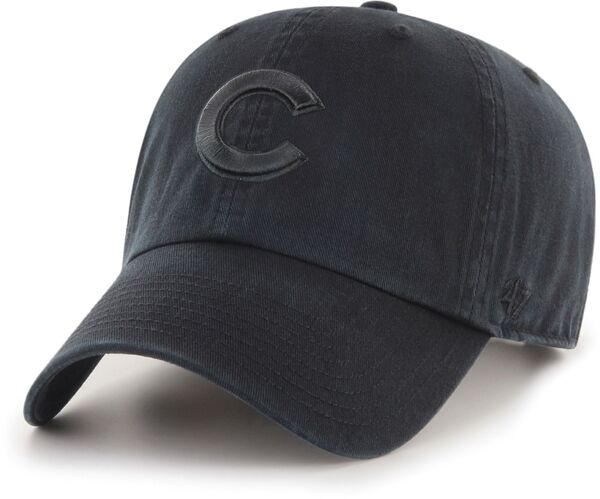 フォーティーセブン レディース アクセサリー 帽子 '47 Adult Chicago Cubs Black Clean Up Adjustable Hat NoColor ブラック