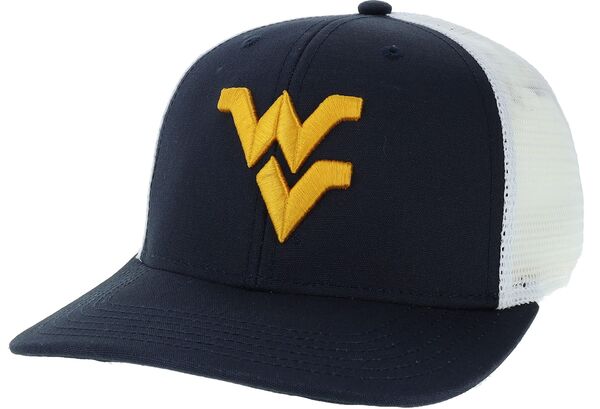 リーグレガシー メンズ アクセサリー 帽子 League-Legacy Men's West Virginia Mountaineers Blue Mid-Pro Adjustable Trucker Hat NoColor ブルー|ReVida 店
