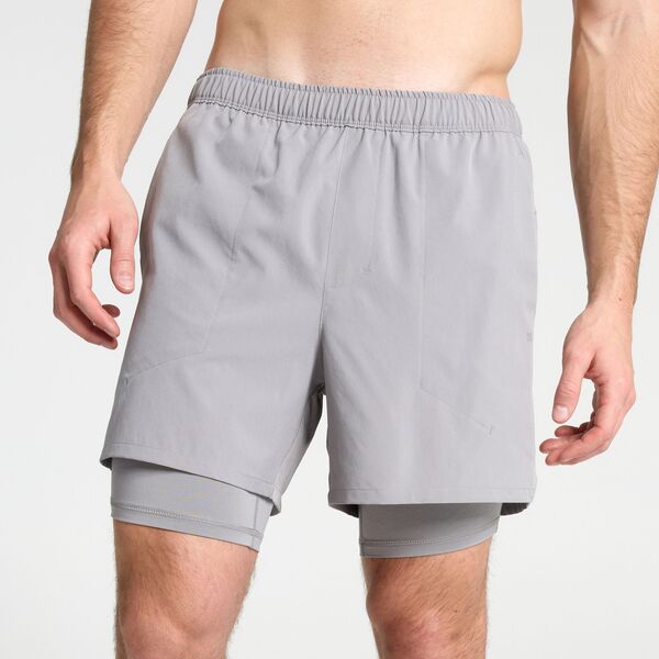 DSG メンズ ボトムス ハーフパンツ・ショーツ DSG Men's 5" Agility 2-in-1 Short Sharkskin｜ReVida 店