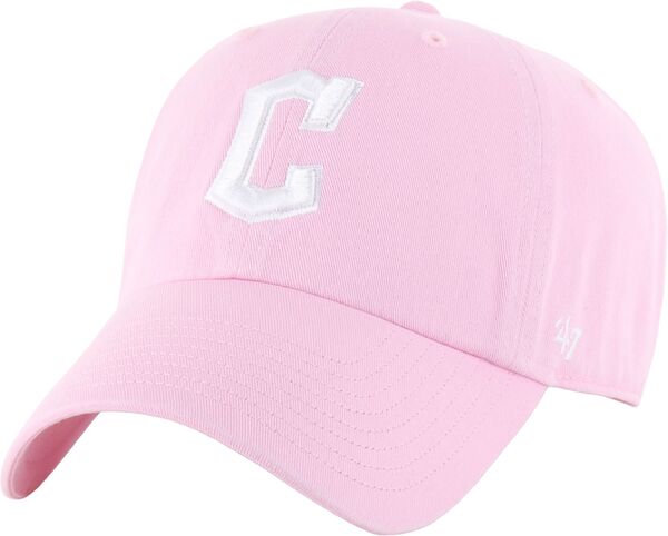 フォーティーセブン メンズ アクセサリー 帽子 '47 Adult Cleveland Guardians Pink Clean Up Adjustable Hat NoColor ピンク|ReVida 店
