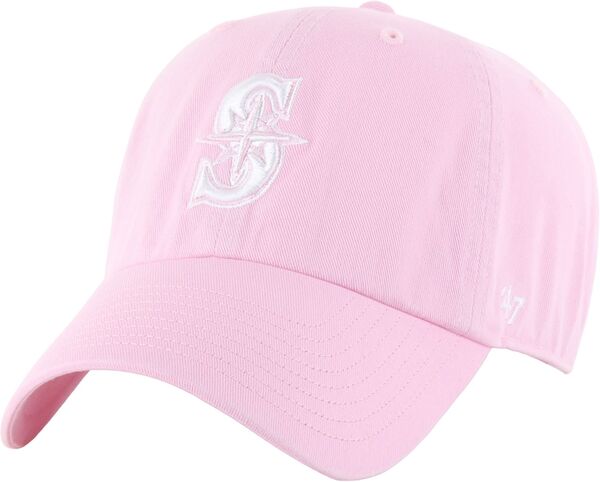 フォーティーセブン レディース アクセサリー 帽子 '47 Adult Seattle Mariners Pink Clean Up Adjustable Hat NoColor ピンク