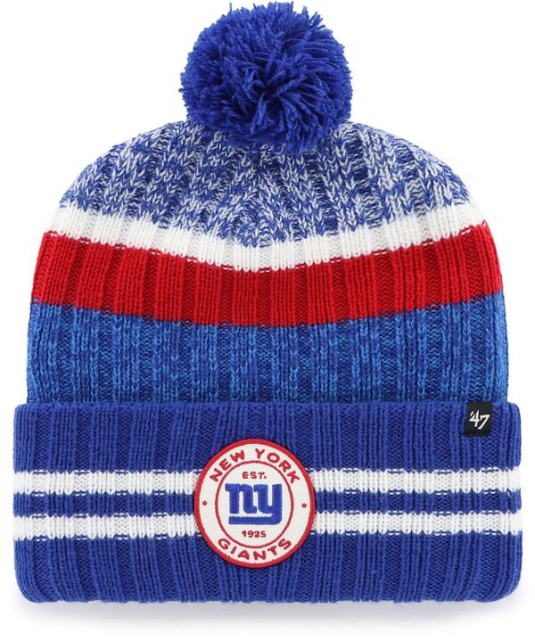 フォーティーセブン メンズ アクセサリー 帽子 ニット '47 Adult New York Giants Royal Quiver Cuffed Knit Beanie NoColor|ReVida 店