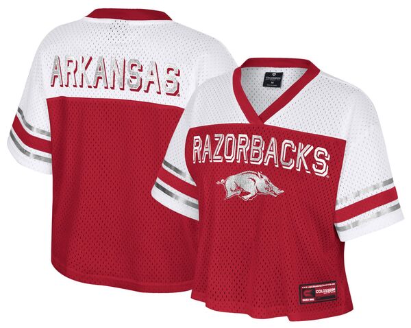 コロシアム レディース トップス シャツ ジャージー Colosseum Women's Arkansas Razorbacks Cardinal Posh Jersey NoColor