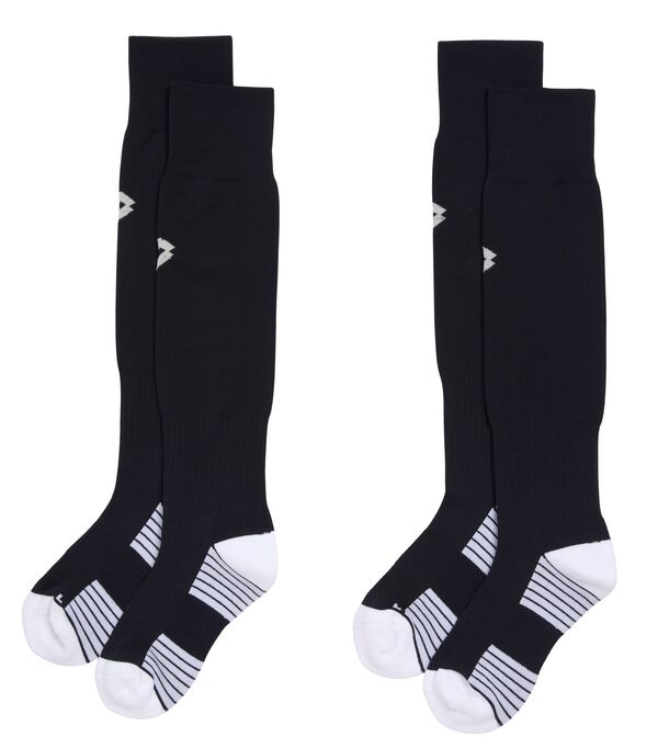 ロット レディース アンダーウェア 靴下 Lotto Premium Soccer Sock 2-Pack Pure Black ブラック