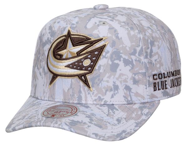 ミッチェル&ネス メンズ アクセサリー 帽子 ジャケット Mitchell & Ness Men's Columbus Blue Jackets Camo True Timber Pro Crown Snapback Hat NoColor ブルー|ReVida 店