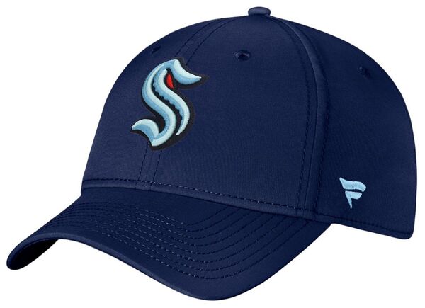 ファナティクス メンズ アクセサリー 帽子 Fanatics NHL Men'seattle Krakenavy Core Flex Hat NoColor ネイビー|ReVida 店