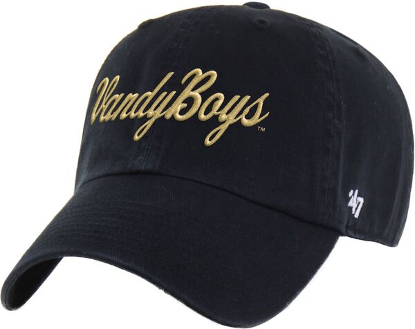 フォーティーセブン レディース アクセサリー 帽子 '47 Adult Vanderbilt Commodores Black Script Clean Up Adjustable Hat NoColor ブラック