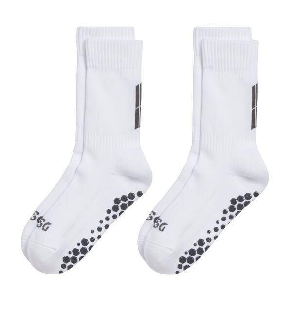 DSG レディース アンダーウェア 靴下 DSG All Sport Gripper Crew Socks 2 Pack Pure White ホワイト