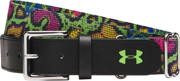 アンダーアーマー メンズ アクセサリー ベルト Under Armour Adult Baseball/Softball Belt Black/Snake ブラック