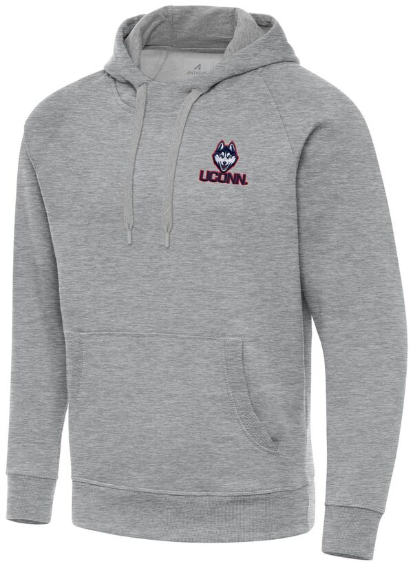 アンティグア メンズ アウター パーカー・スウェット Antigua Men's UConn Huskies Grey Heather Victory Pullover Hoodie NoColor グレー