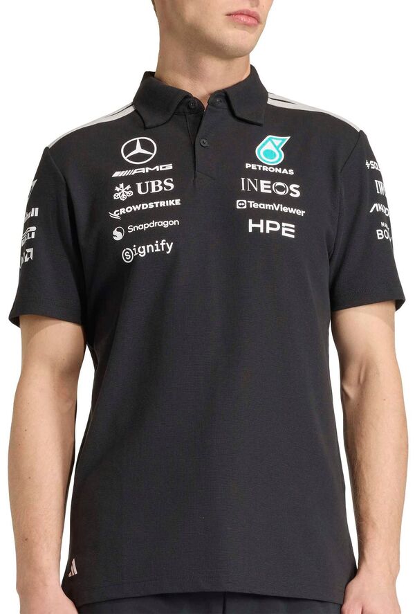 ミッチェル&ネス メンズ トップス ポロシャツ Mitchell & Ness Men's Algeria Black Team Polo NoColor ブラック