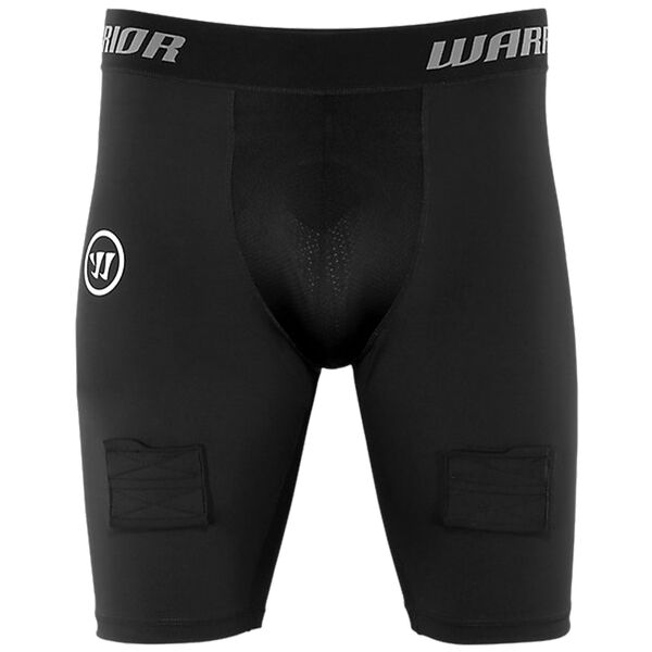 ウォーリアー メンズ ボトムス ハーフパンツ・ショーツ ショートパンツ Warrior Ice Hockey Compression Shorts with Cup - Junior Black ブラック|ReVida 店