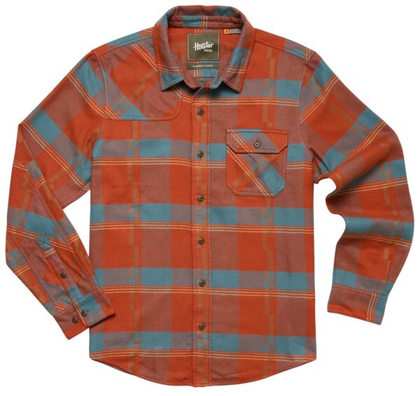 ハウラーブラザーズ メンズ トップス シャツ Howler Brothers Men's Harker's Flannel Backdroplaid/Terracotta テラコッタ|ReVida 店