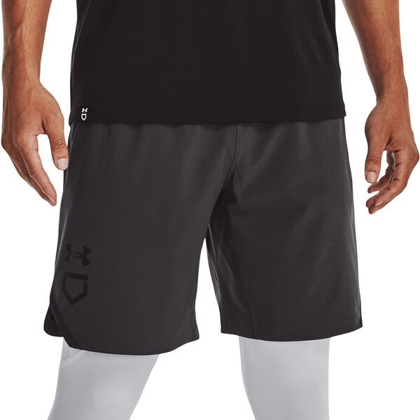 アンダーアーマー メンズ ボトムス ハーフパンツ・ショーツ ショートパンツ Under Armour Men's Yard Baseball Shorts Jet Gray/Black/Black ブラック
