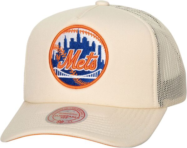 ミッチェル&ネス メンズ アクセサリー 帽子 Mitchell & Ness New York Mets White Coop Evergreen Trucker Hat NoColor ホワイト 8,506円