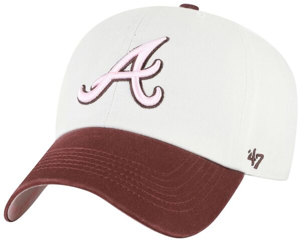 フォーティーセブン レディース アクセサリー 帽子 '47 Adult Atlanta Braves Cream Clean Up Love Letters Adjustable Hat NoColor クリーム｜ReVida 店