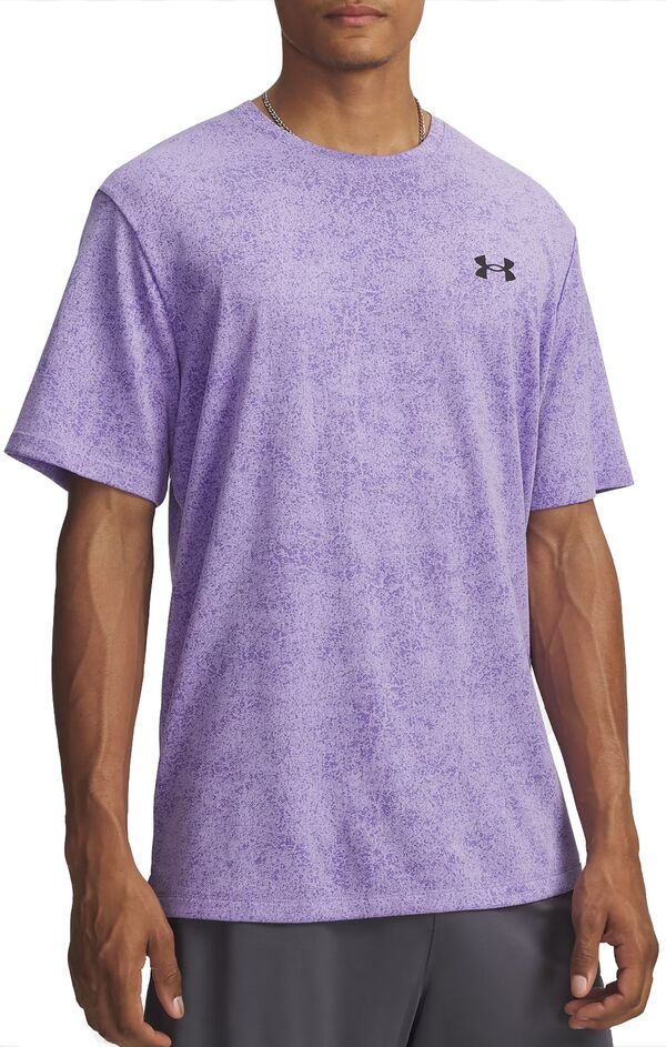 アンダーアーマー メンズ トップス Tシャツ Under Armour Men UA Tech Pixelate T-Shirtransparent/Black ブラック