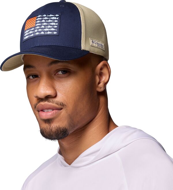 コロンビア レディース アクセサリー 帽子 メッシュ キャップ Columbia Unisex Mesh Fish Flag Cap Collegiate Navy Fish Flag ネイビー|ReVida 店