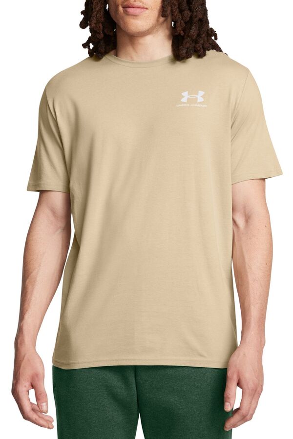 アンダーアーマー メンズ トップス シャツ スポーツスタイル グラフィック Under Armour Men'sportstyleft Chest Graphic T-Shirt City Khaki/White ホワイト