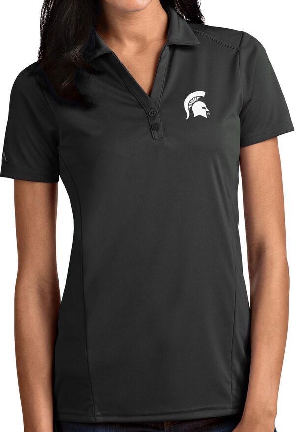 アンティグア レディース トップス ポロシャツ Antigua Women's Michigan State Spartans Grey Tribute Performance Polo NoColor グレー