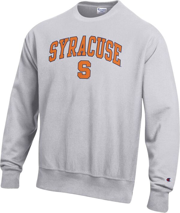 チャンピオン メンズ アウター パーカー・スウェット シャツ Champion Men'syracuse Orange Grey Reverse Weave Crew Sweatshirt NoColor グレー