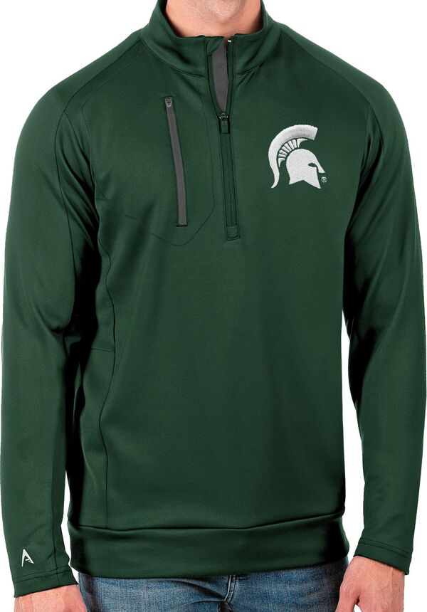 アンティグア メンズ トップス シャツ Antigua Men's Michigan State Spartans Green Generation Half-Zipullover Shirt NoColor グリーン