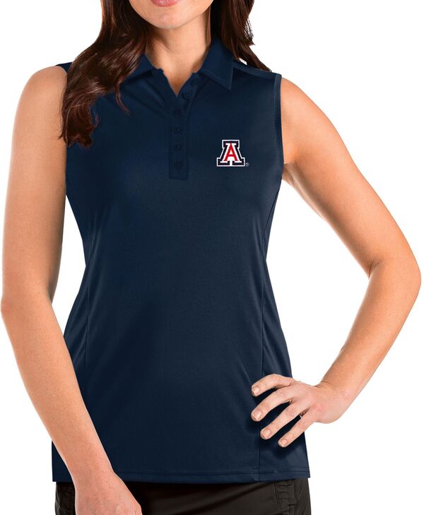 アンティグア レディース トップス タンクトップ ノースリーブ Antigua Women's Arizona Wildcats Navy Tribute Sleeveless Tank Top NoColor ネイビー