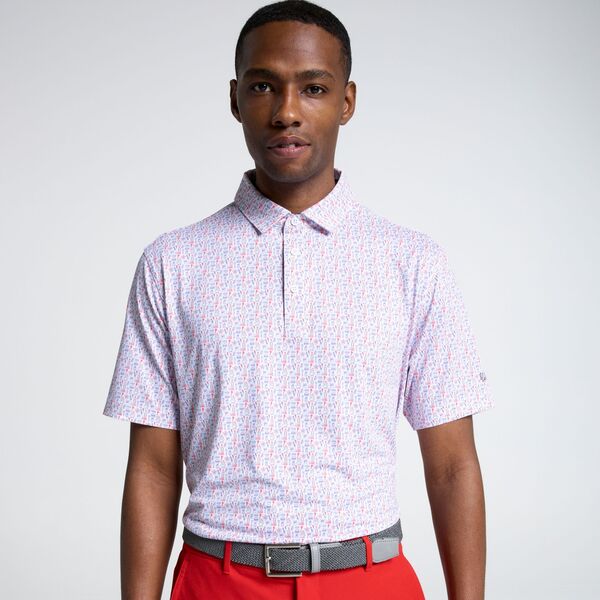 ウォルターヘーゲン メンズ トップス ポロシャツ プリント Walter Hagen Men's Performance 11 Novelty Print Golf Polo BBQ And Brews White ホワイト
