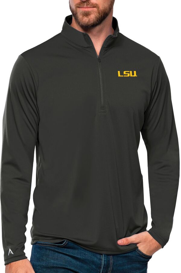 アンティグア メンズ アウター ジャケット・ブルゾン Antigua Men's LSU Tigersmoke Tribute 1/4 Zip Jacket NoColor スモーク