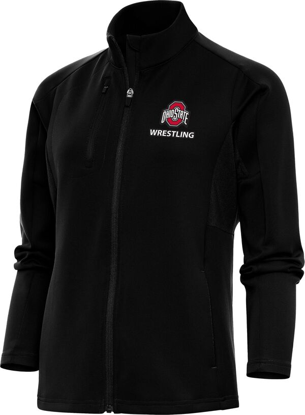 アンティグア レディース アウター ジャケット・ブルゾン Antigua Women's Ohio State Buckeyes Wrestling Black Full Zip Jacket NoColor ブラック