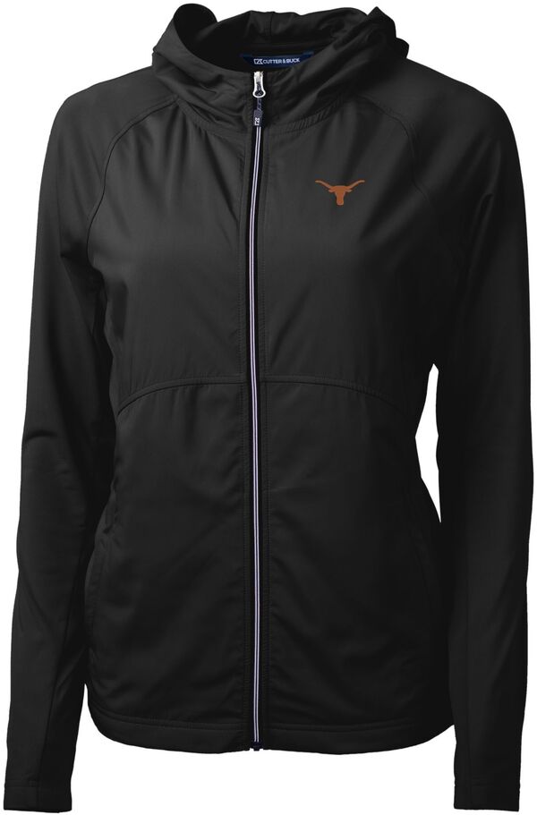 カッターアンドバック レディース アウター ジャケット・ブルゾン ニット Cutter & Buck Women's Texas Longhorns Black Adapt Eco Knit Stretch Full-Zip Jacket NoColor ブラック