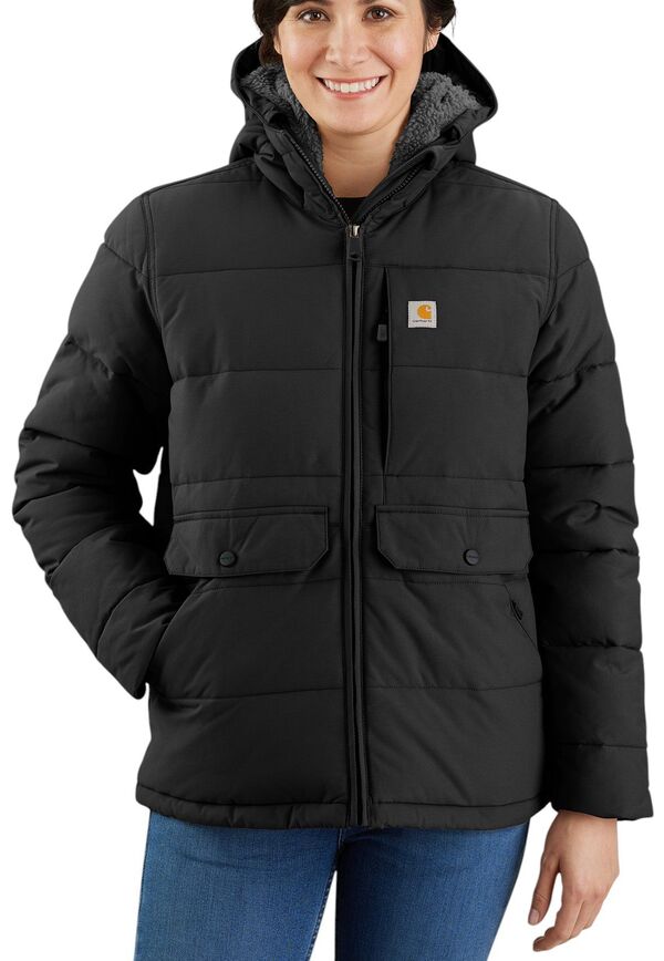 カーハート レディース アウター ジャケット・ブルゾン リラックスフィット Carhartt Women's Relaxed Fit Midweight Jacket Black ブラック