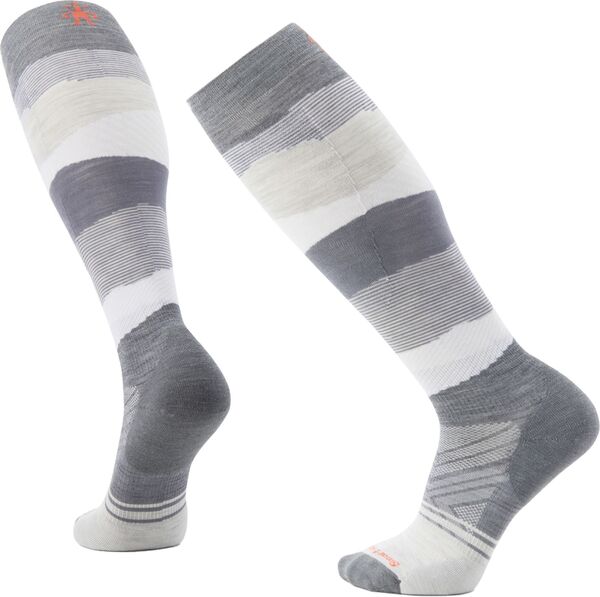 スマートウール レディース アンダーウェア 靴下 SmartWool Targeted Cushion Pattern Over The Calf Ski Socks Medium Gray グレー