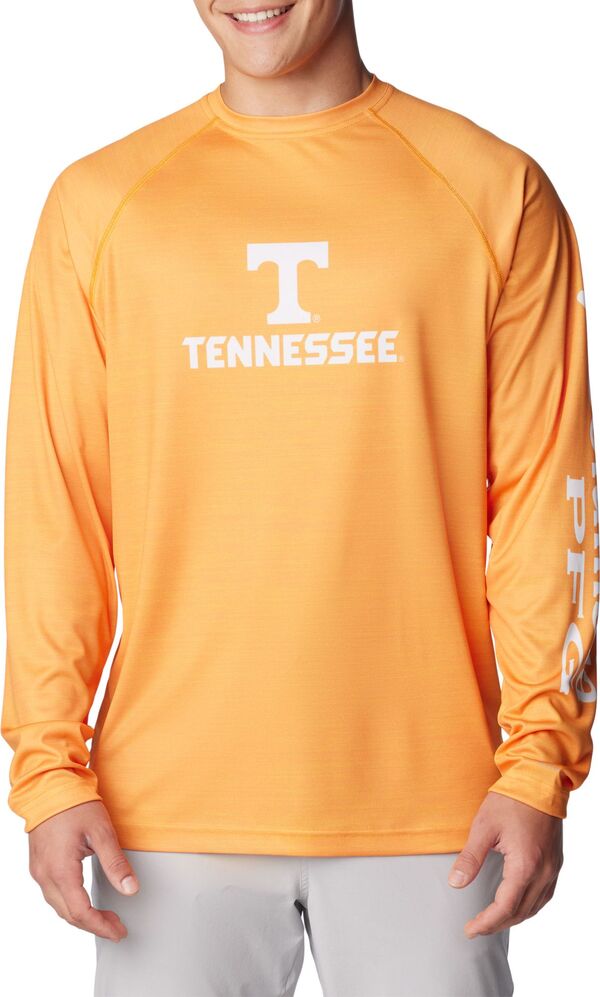 コロンビア メンズ トップス Tシャツ Columbia Men's Tennessee Volunteers Tennessee Orange Heathered Terminal Tackle Long Sleeve T-Shirt NoColor オレンジ