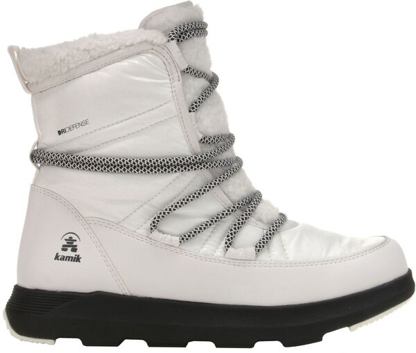 カミック レディース シューズ ブーツ・レインブーツ Kamik Women\u0027s Lea Pull Waterproof Winter Boots White 白いこと