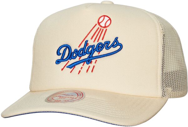 ミッチェル&ネス メンズ アクセサリー 帽子 Mitchell & Ness Los Angeles Dodgers White Coop Evergreen Trucker Hat NoColor ホワイト｜ReVida 店 9,475円