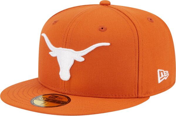 ニューエラ メンズ アクセサリー 帽子 New Era Men's Texas Longhorns Burnt Orange 59Fifty Fitted Hat NoColor オレンジ
