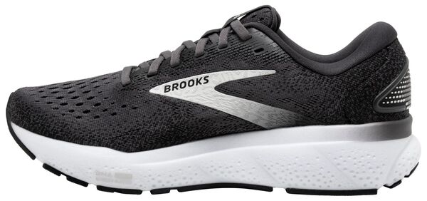 ブルックス メンズ シューズ スニーカー Brooks Men's Ghost 16 Running Shoes Black/Grey/White ホワイト