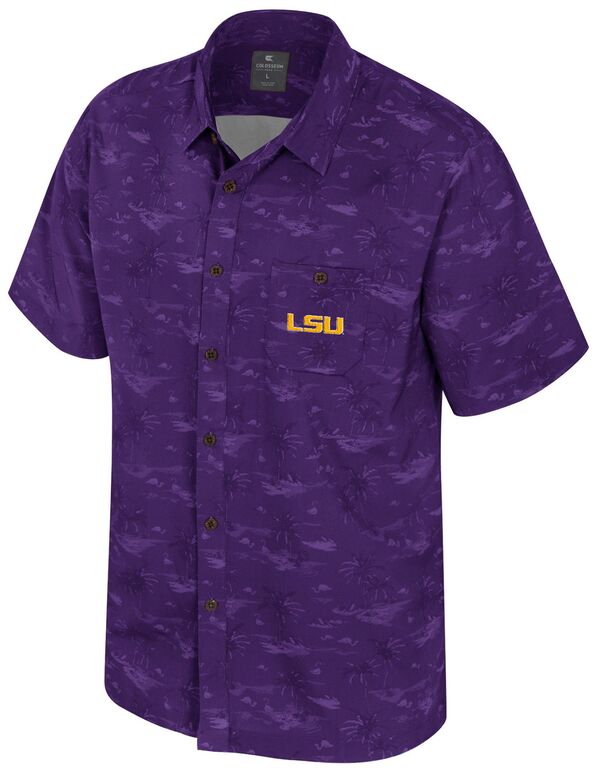 コロシアム メンズ トップス Tシャツ Colosseumen's LSU Tigers Purple Atmosphere Camp T-Shirt NoColor パープル