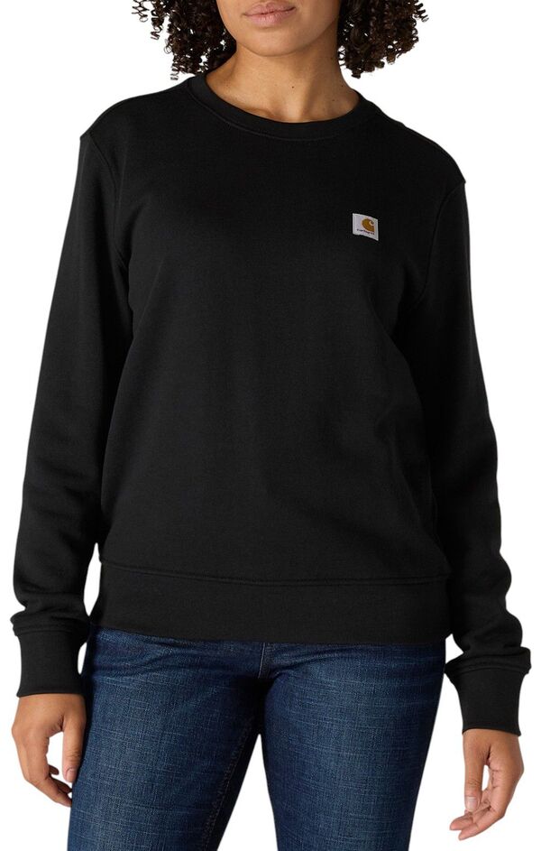カーハート レディース トップス シャツ スウェット Carhartt Women's Tencel Crew Sweatshirt Black ブラック