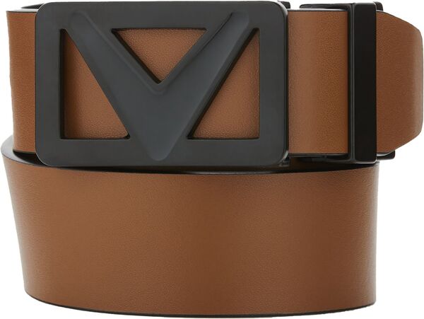 キャラ通い路 メンズ 佩び物 胴締め Callaway Men\u0027s Reversible Golf Belt Brown 赤銅色