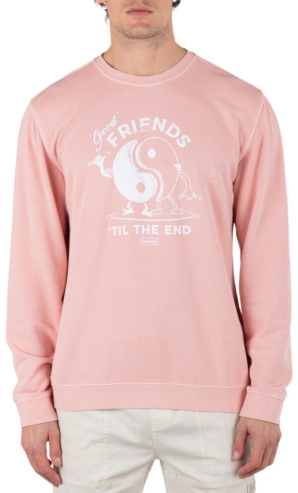 ハーレー メンズ アウター パーカー・スウェット シャツ Hurley Men's Naturals Crew Sweatshirt Beach Clay