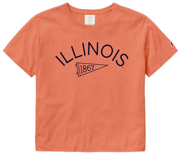 リーグレガシー レディース トップス Tシャツ League-Legacy Women's Illinois Fighting Illini Orange Pennant-Shirt NoColor オレンジ 9,235円