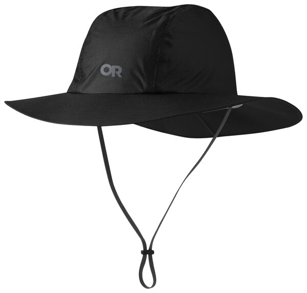 アウトドアリサーチ メンズ アクセサリー 帽子 Outdooresearchelium Rain Full Brim Hat Black ブラック