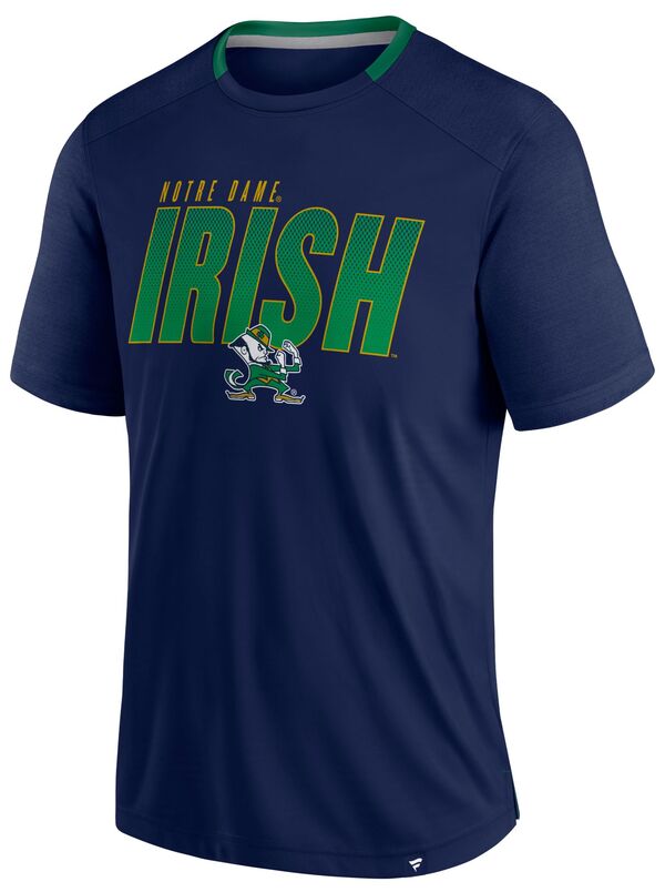 ファナティクス メンズ トップス Tシャツ Fanatics NCAA Men's Notre Dame Fighting Irish Navy Defender T-Shirt NoColor ネイビー