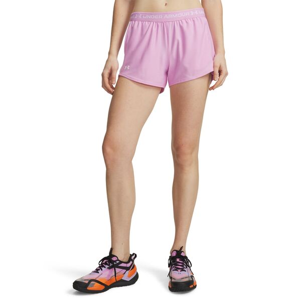 アンダーアーマー レディース ボトムス ハーフパンツ・ショーツ ショートパンツ Under Armour Women's Tech 3 &rdquo; Play Up Shorts Pink Dawn/White ホワイト｜ReVida 店